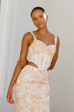 Store SABO Aneke Corset Top-Smudge Ditsy