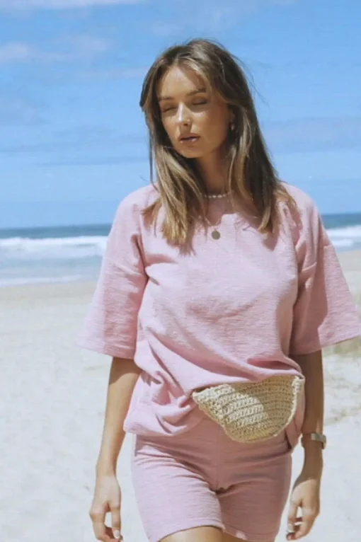 Hot SABO Archer Tee-Grainy Pink