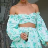 Store SABO Backless Zoe Top-Tulip Floral