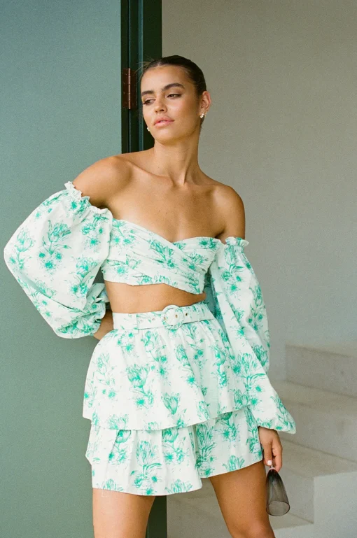 Store SABO Backless Zoe Top-Tulip Floral