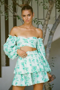 Store SABO Backless Zoe Top-Tulip Floral