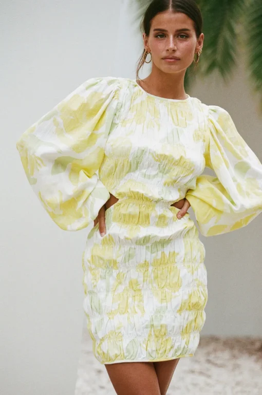 Outlet SABO Banks Shirred Dress-Solstice Floral
