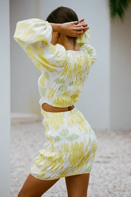 Outlet SABO Banks Shirred Dress-Solstice Floral
