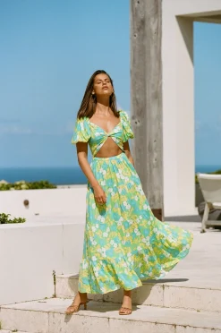 Clearance SABO Belle Maxi Dress-Bryony Tropical