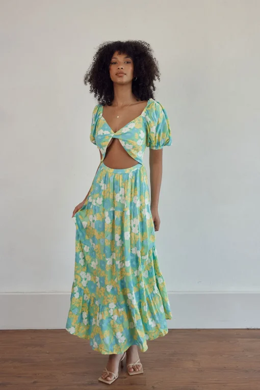 Clearance SABO Belle Maxi Dress-Bryony Tropical