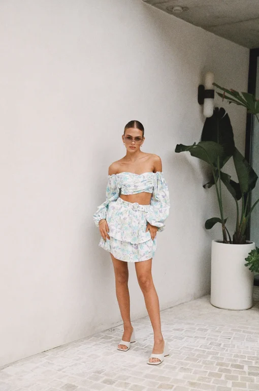 Best SABO Belted Zoe Skirt-Floral