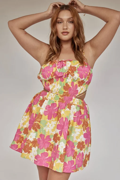 Discount SABO Bianca Shirred Dress