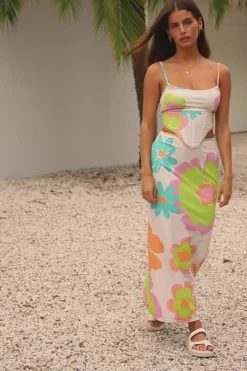 Outlet SABO Bretta Midi Skirt-Bubblegum