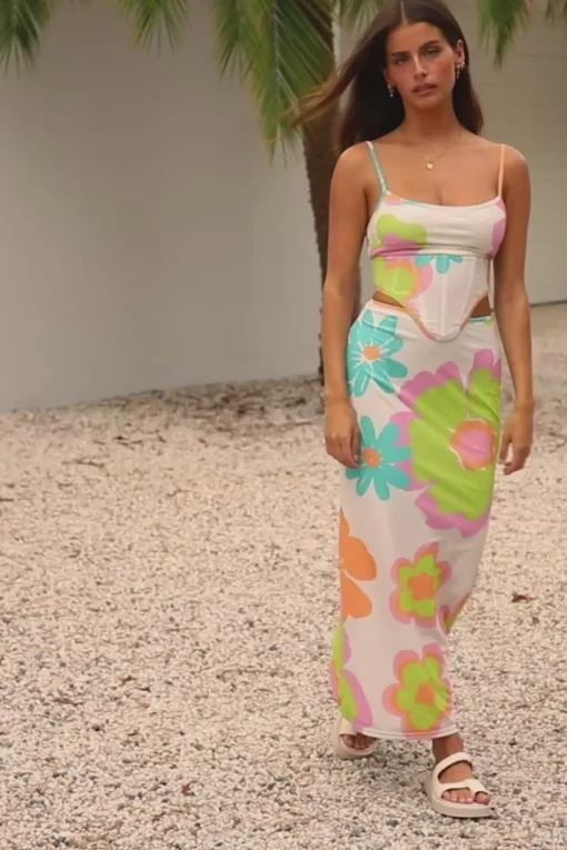 Outlet SABO Bretta Midi Skirt-Bubblegum