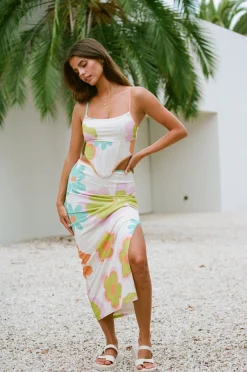 Outlet SABO Bretta Midi Skirt-Bubblegum
