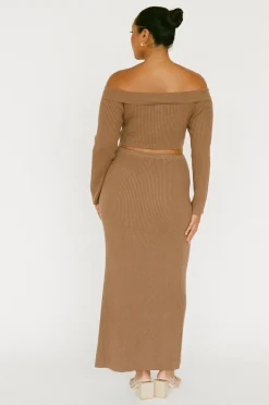 Best Sale SABO Briana Maxi Skirt-Mocha