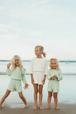 Shop SABO Charli Mini Knit Playsuit-Mint