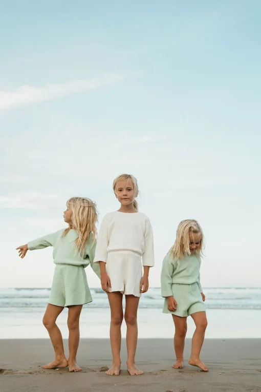 Shop SABO Charli Mini Knit Playsuit-Mint