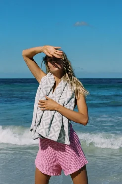 Online SABO Chunky Panama Shorts-Pink