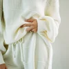 Discount SABO Cream Knit Shorts