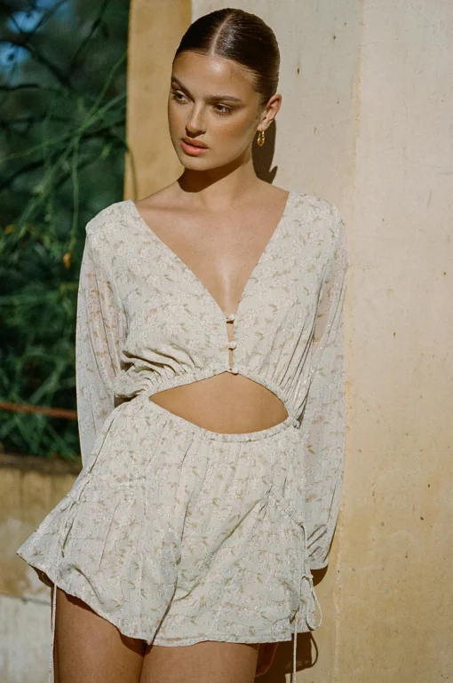 New SABO Dharma Playsuit-Hibiscus