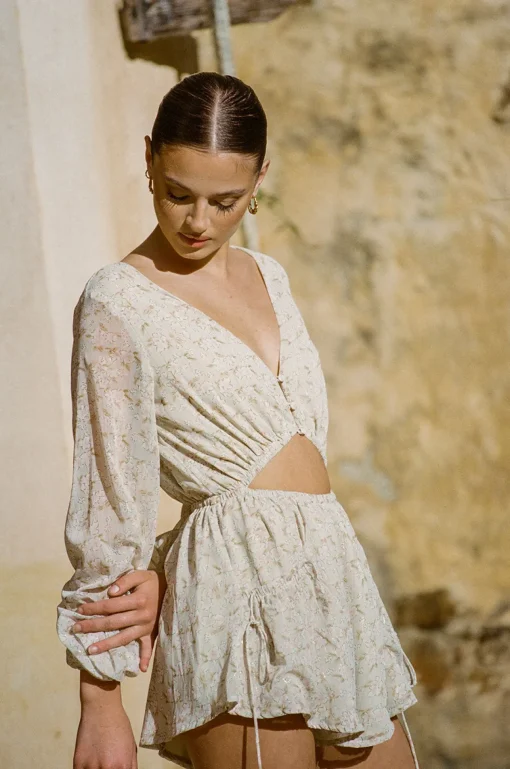 New SABO Dharma Playsuit-Hibiscus