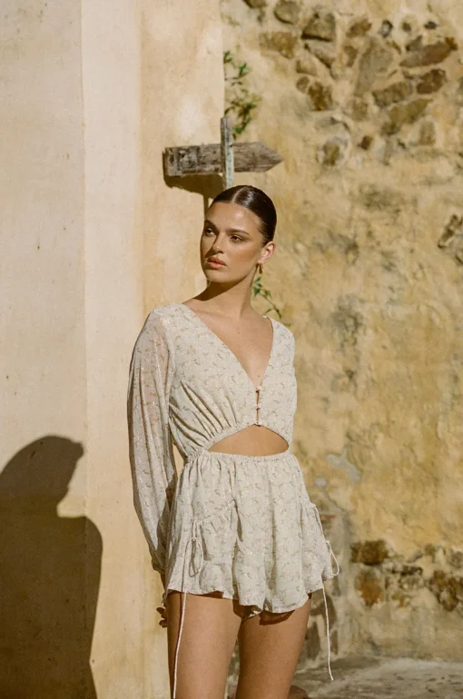 New SABO Dharma Playsuit-Hibiscus