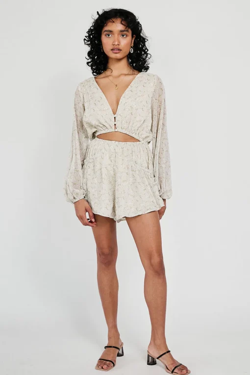 New SABO Dharma Playsuit-Hibiscus