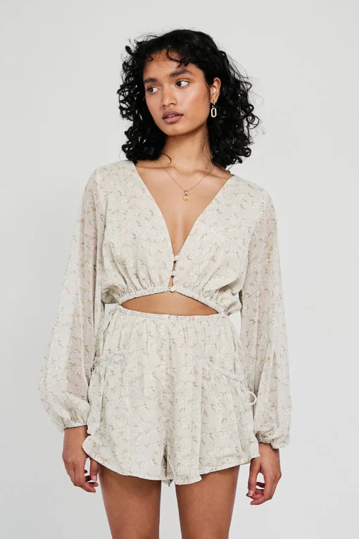 New SABO Dharma Playsuit-Hibiscus