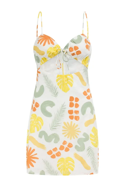 Sale SABO Emelie Dress-Desert Leaf