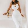 Best Sale SABO Fernanda Midi Dress-White
