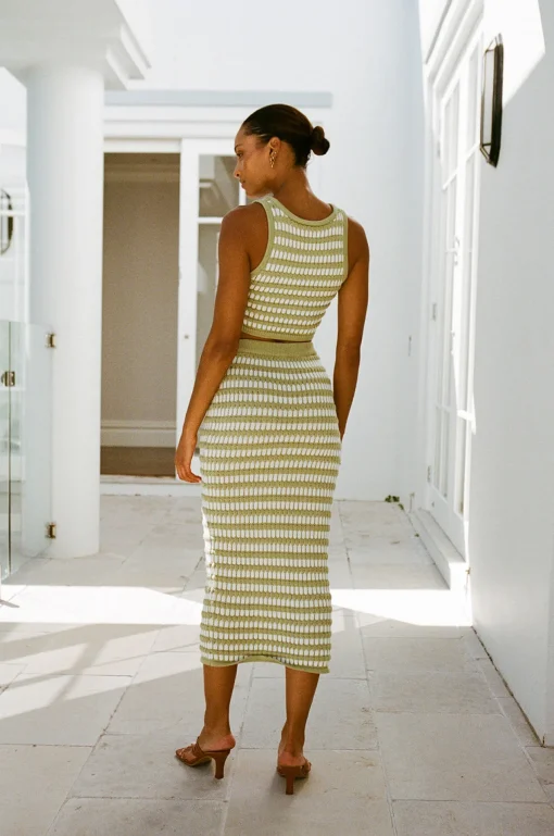 Cheap SABO Heather Skirt-Stripe