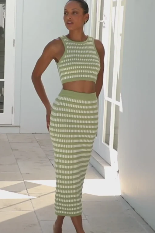 Cheap SABO Heather Skirt-Stripe