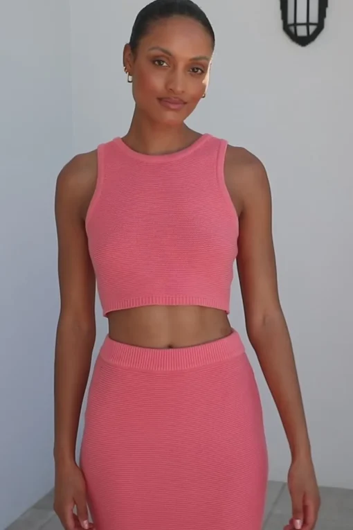 Shop SABO Heather Top-Rose