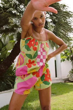 Shop SABO Jetta Shorts-Vaso Verde
