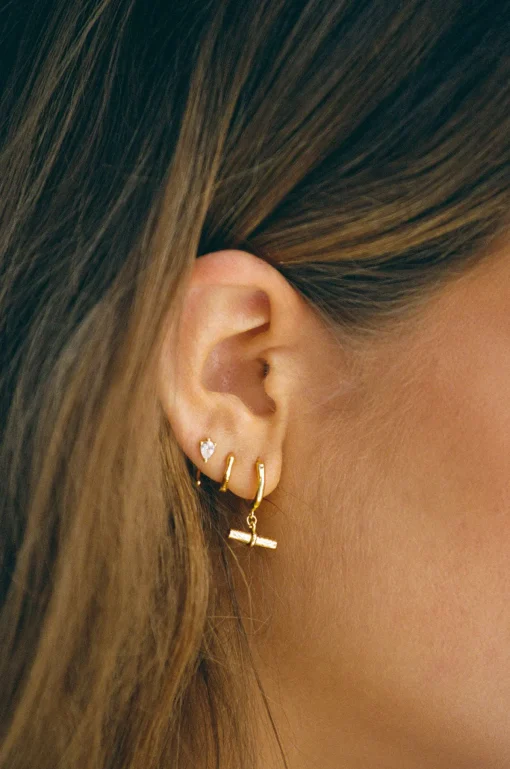 New SABO 18K Harlie T Bar Huggies
