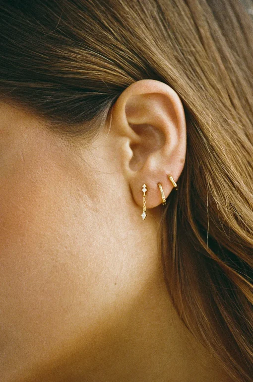 Cheap SABO 18K Layton Drop Chain Earrings
