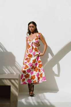 Cheap SABO Kameliya Midi Dress