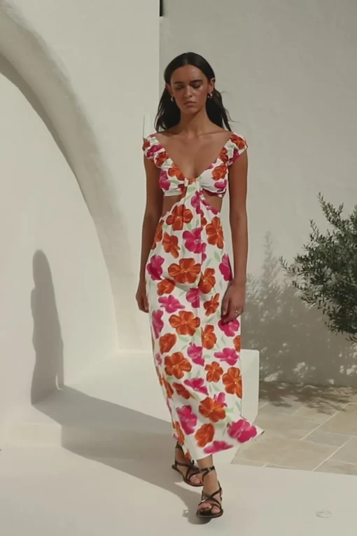 Cheap SABO Kameliya Midi Dress