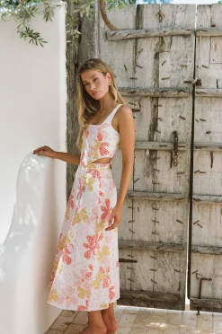 Shop SABO Keara Midi Skirt-Pollen