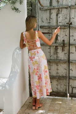 Shop SABO Keara Midi Skirt-Pollen