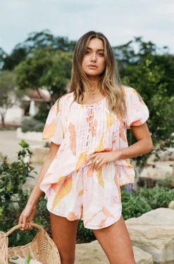 Cheap SABO Leta Shorts-Sunset