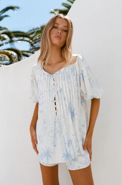 Fashion SABO Leta Top-Santorini