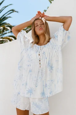 Fashion SABO Leta Top-Santorini