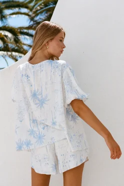 Fashion SABO Leta Top-Santorini