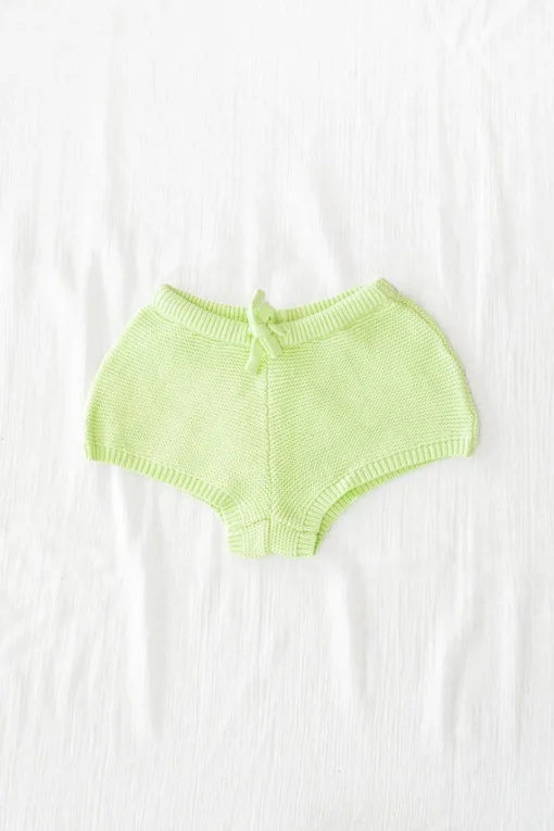 Cheap SABO Lime Mini Knit Shorts