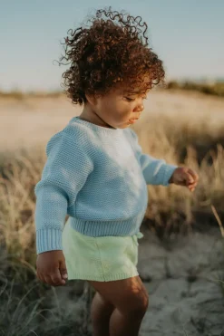 Cheap SABO Lime Mini Knit Shorts