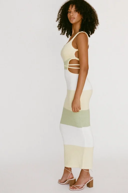 Cheap SABO London Knit Dress-Citrus