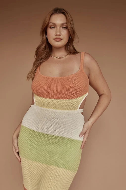 Best SABO London Knit Dress-Earth