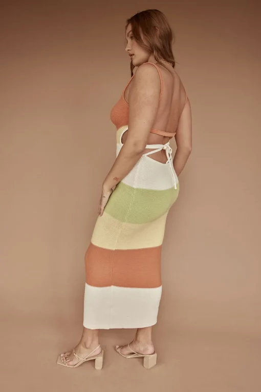 Best SABO London Knit Dress-Earth