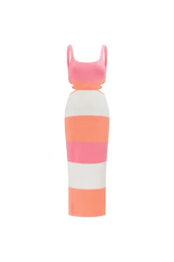 New SABO London Knit Dress-Sunset
