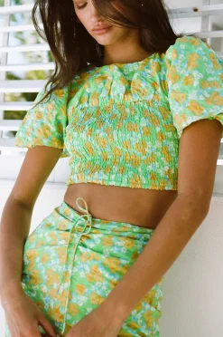 New SABO Lyla Shirred Top