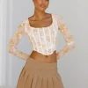 Best Sale SABO Majella Corset Top-Smudge Ditsy
