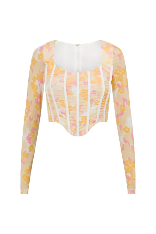Best Sale SABO Majella Corset Top-Smudge Ditsy