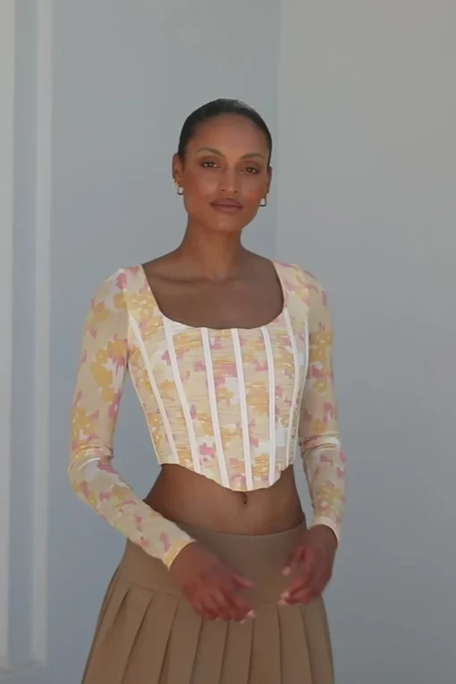 Best Sale SABO Majella Corset Top-Smudge Ditsy